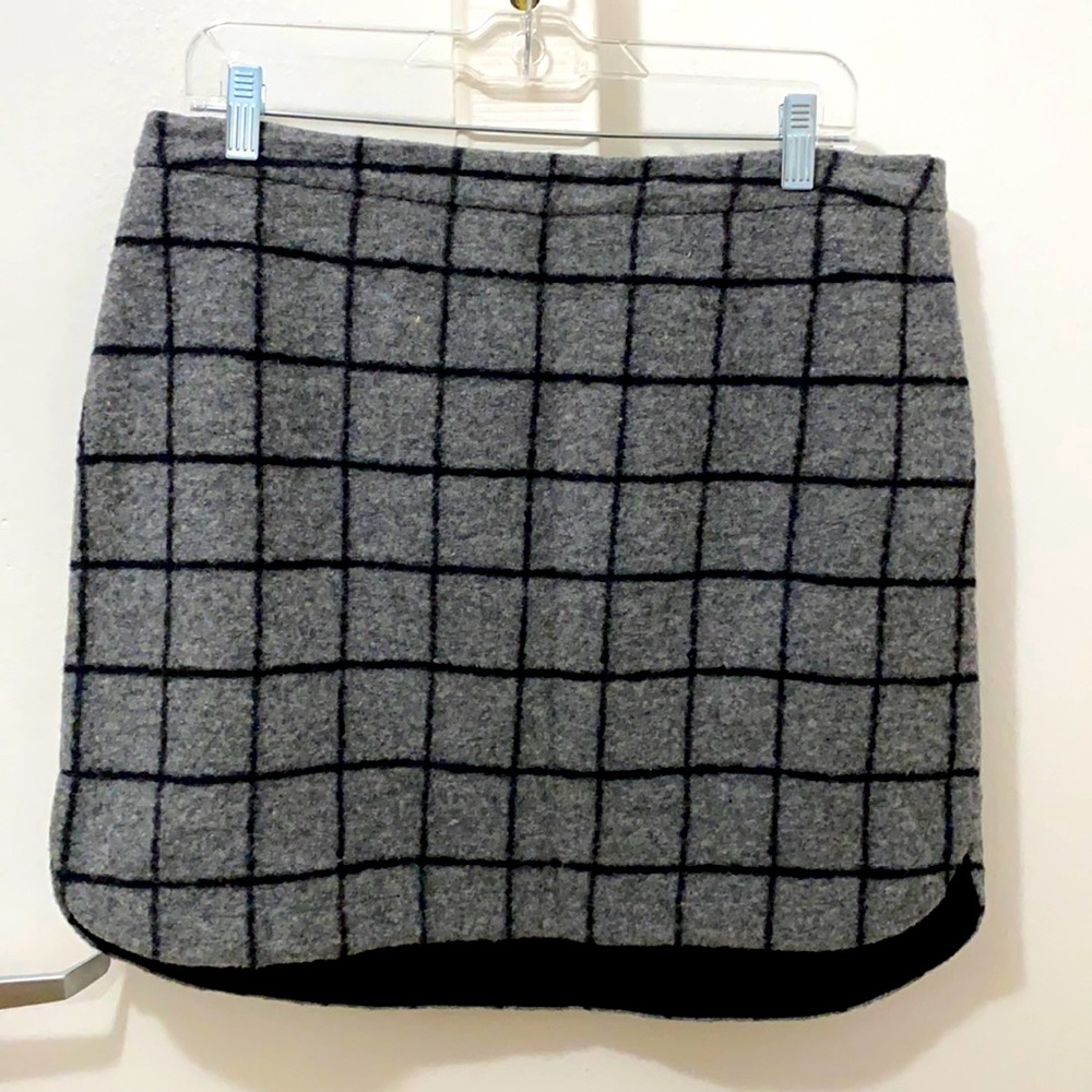 Wool skirt in Check pattern